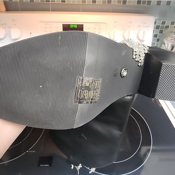 NWT Azalea Wang JOYDISTRICT-BLACK WESTERN BOOT 8.5 $ 130.00 - Picture 5 of 5